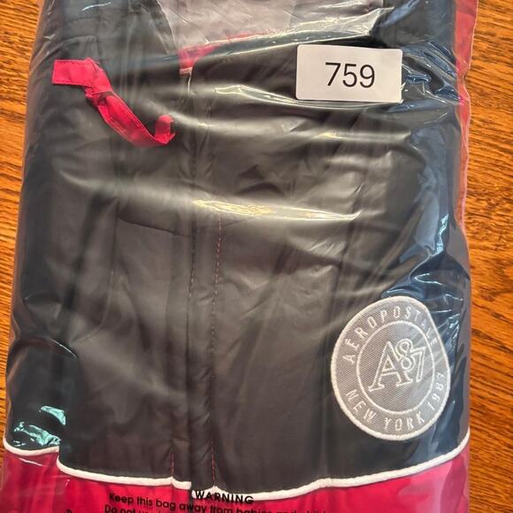 AEROPOSTALE Full Zip Puffer Vest Mens XL Red and Black Insulated w/ Pockets - Picture 9 of 9